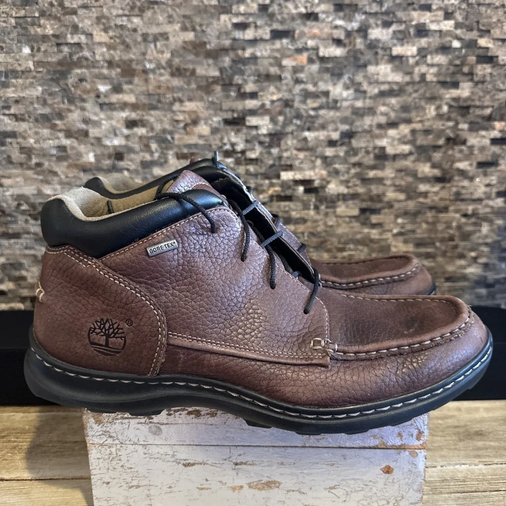 Timberland Brown Leather Chukka Gore-Tex Waterproof Boots 84596 Size 11‎ M